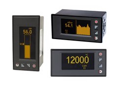 Digital instruments with graphs and bar-graphs, 48x96mm. PIXSYS