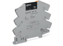 Solid state relay module with yellow LED for status indicator. Output 2 A. WAGO