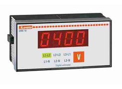 3-ph Digital AC Voltmeter 96x48 mm. Lovato Electric