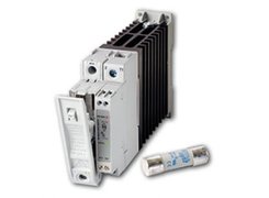 Solid state relay with fuse holder and control system