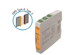 Safety modules for safety gates, magnetic switches, safety limit switches in anti-valent mode. Carlo Gavazzi